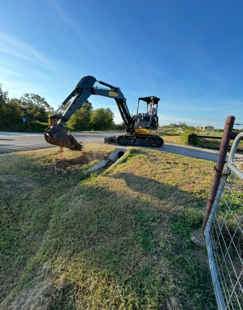 Culvert digging East Texas